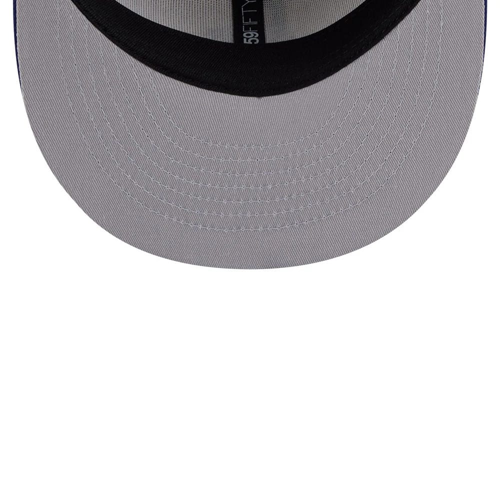 Pictured is this MLB Heritage LA Dodgers 59FIFTY Fitted cap in light beige. 2