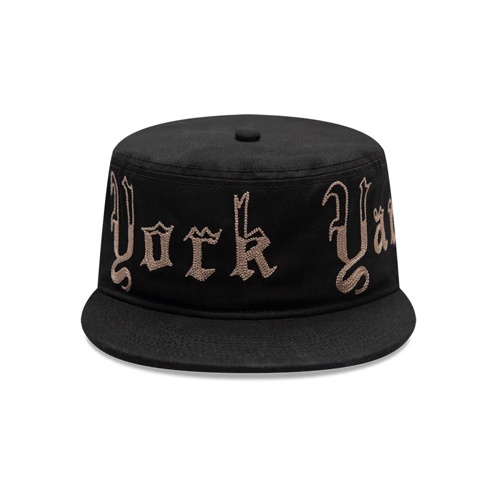 Pictured is this MLB Heritage New York Yankees Pillbox cap in black. 2