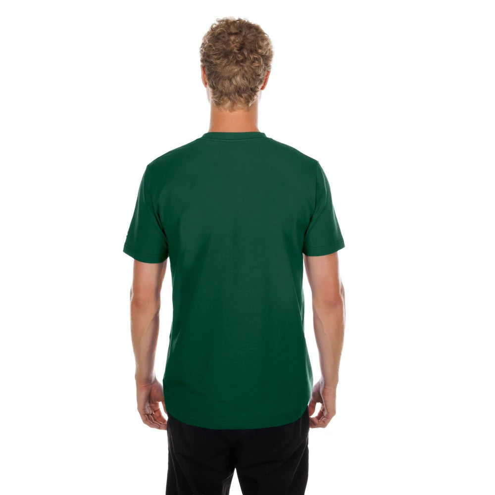 The model is wearing this NFL Green Bay Packers T-Shirt in dark green. 2