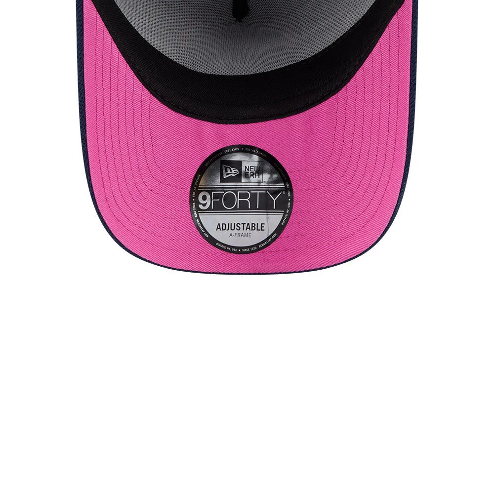Pictured is this MLB Day Of The Dead New York Yankees 9FORTY A-Frame cap in dark blue. 2