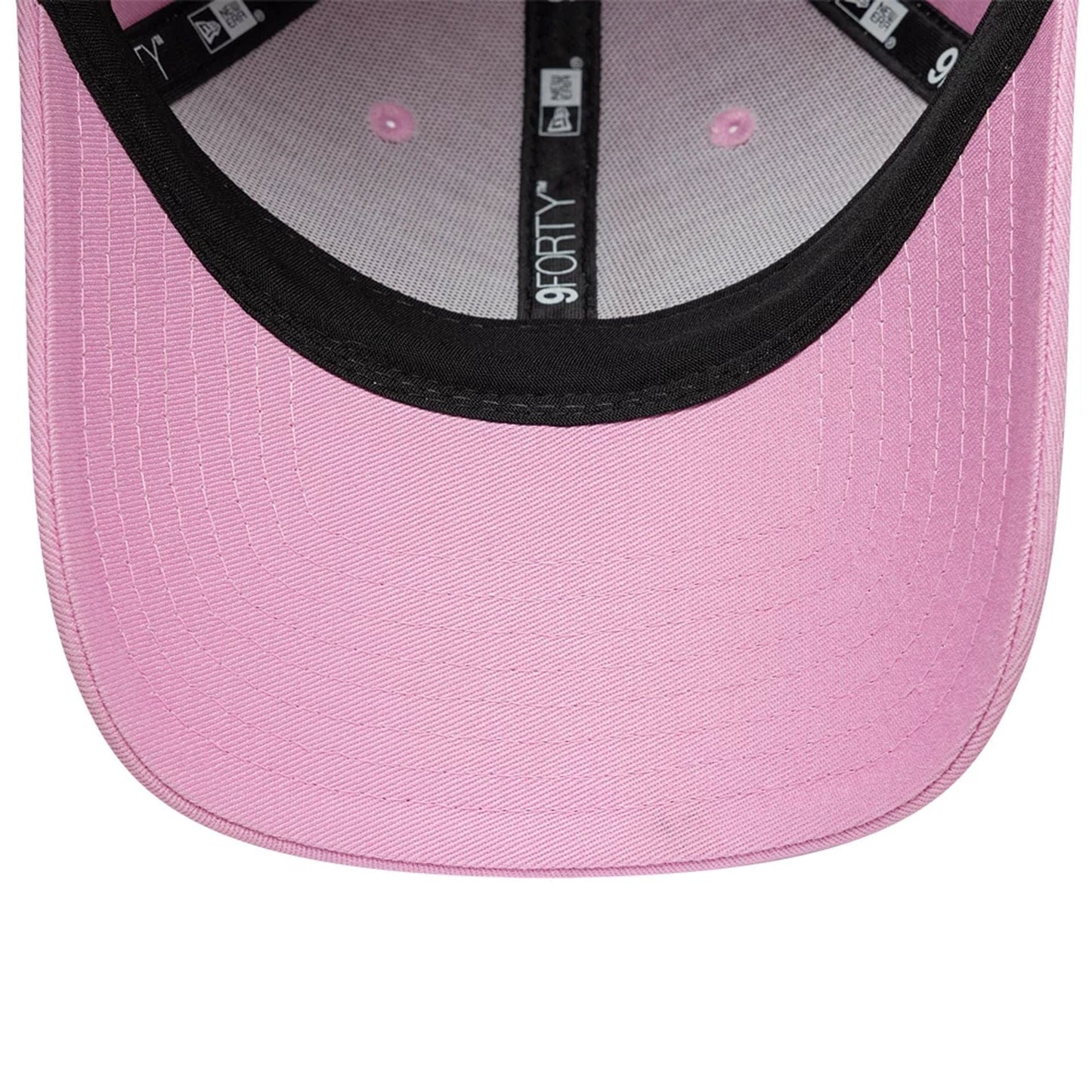 Pictured is this Womens Lacoste X New Era 9FORTY cap in pastel pink. 5