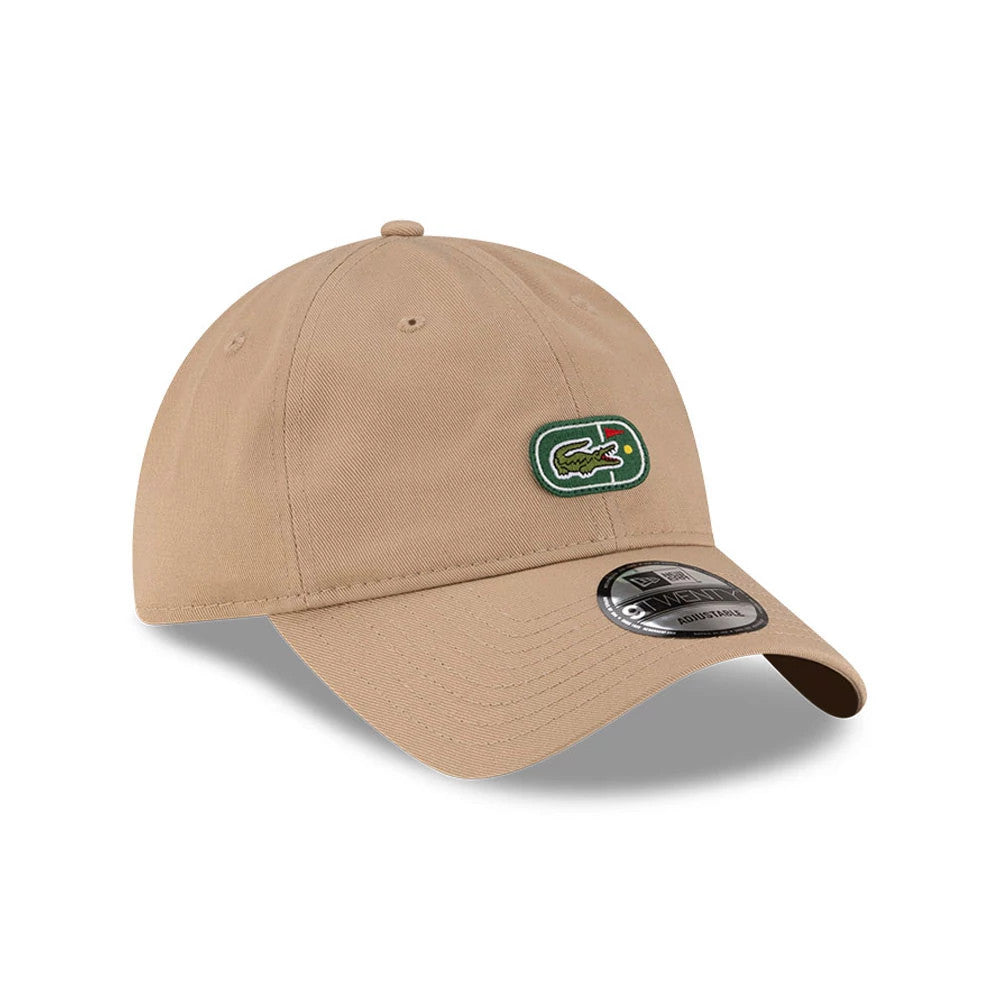 Pictured is this Lacoste X New Era Golf 9TWENTY cap in beige. 3