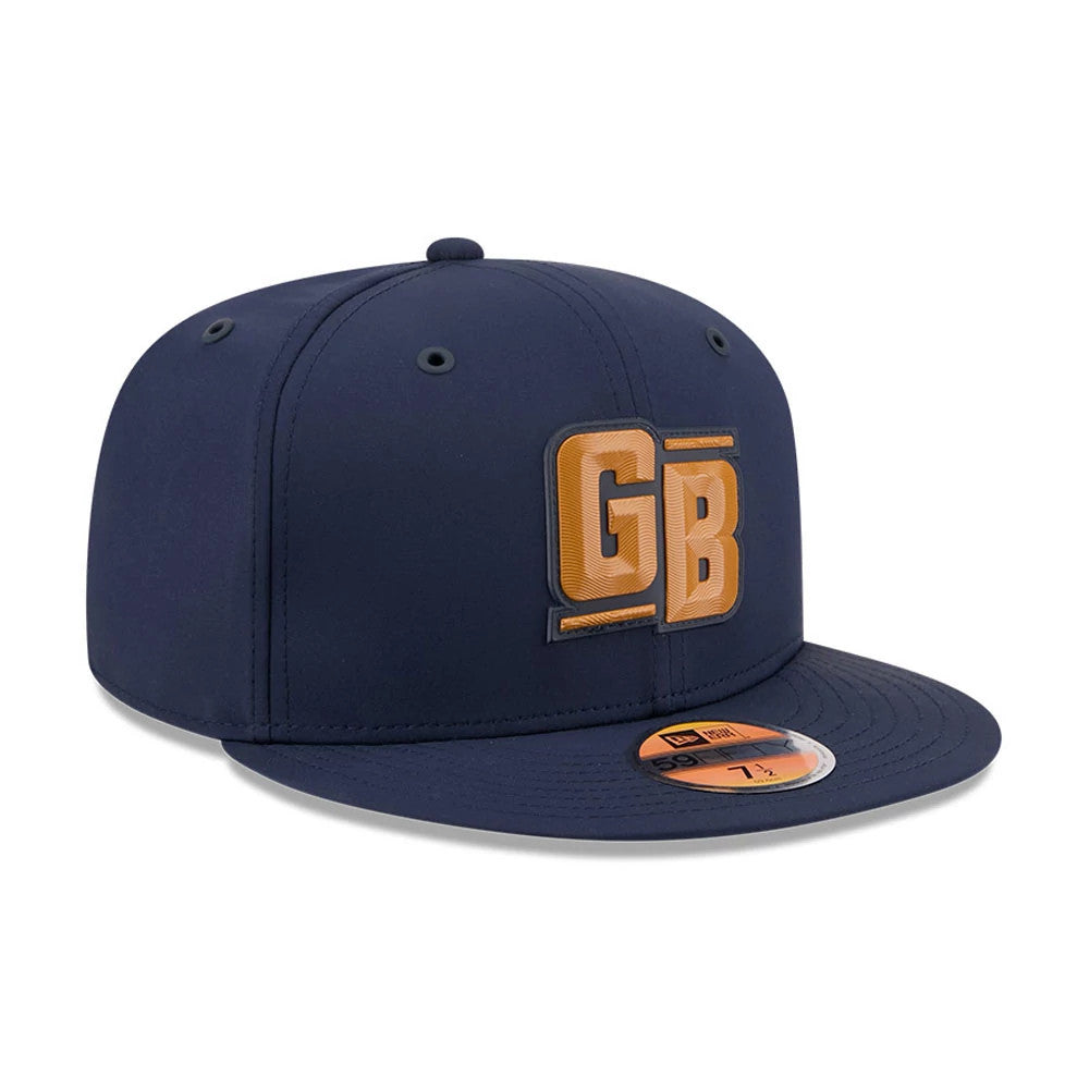 Pictured is this NFL Sideline 2026 Green Bay Packers 59FIFTY Fitted cap in dark blue. 4