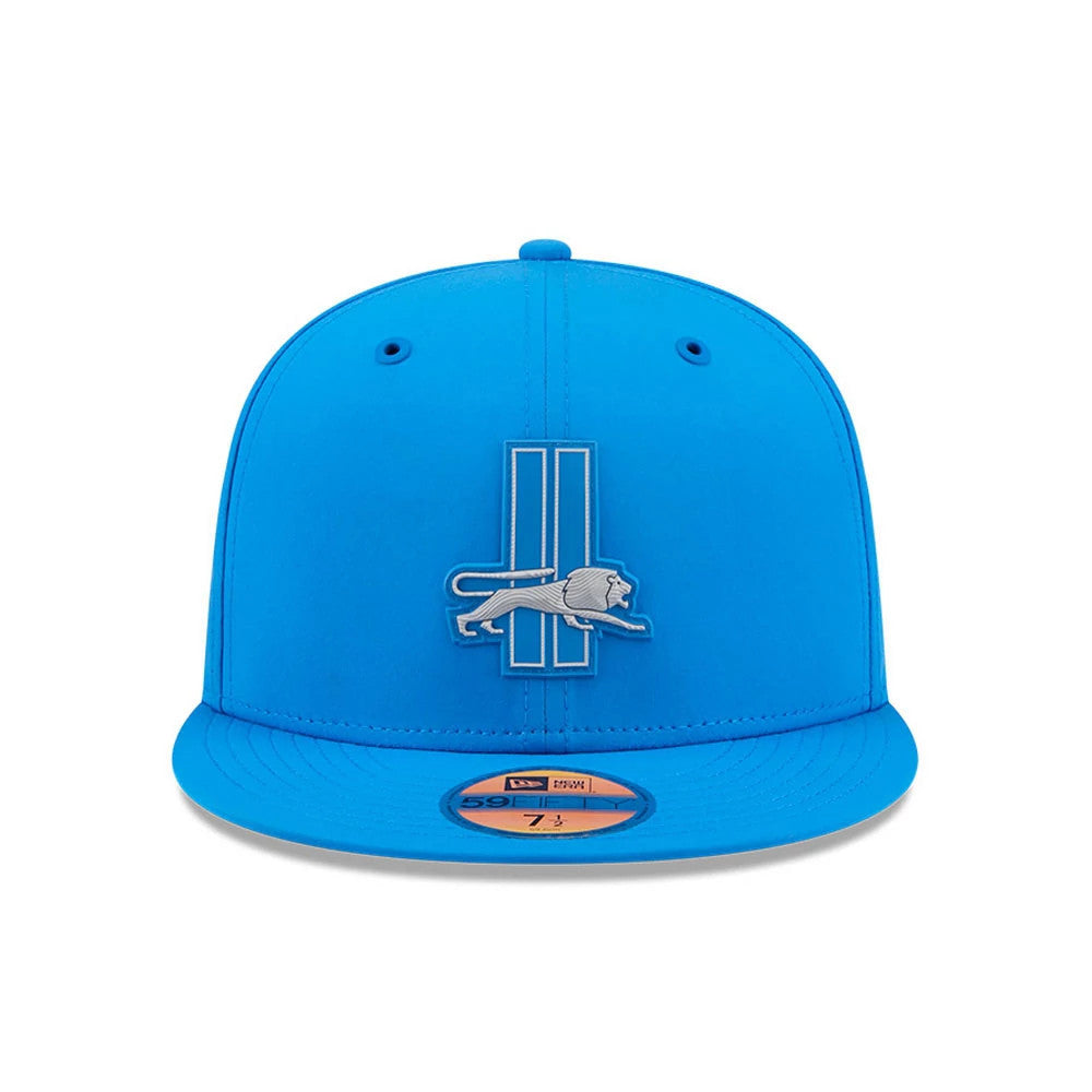 Pictured is this NFL Sideline 2026 Detroit Lions 59FIFTY Fitted cap in blue. 3