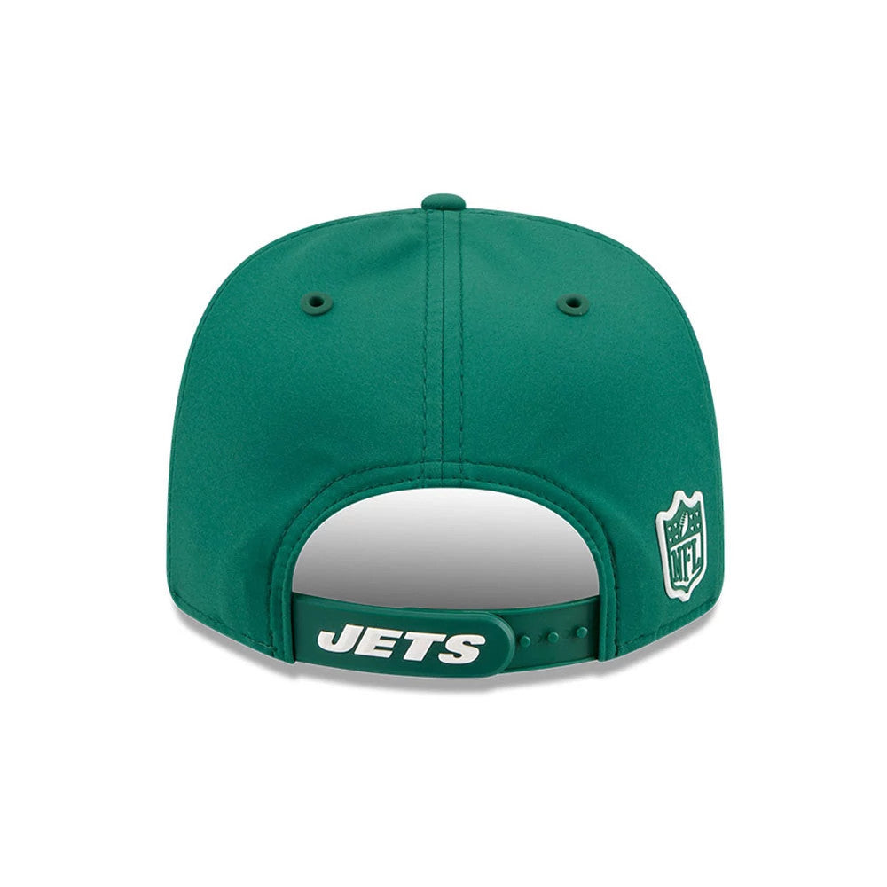 Pictured is this NFL Sideline 2026 New York Jets 9SEVENTY Stretch Snap cap in green. 2