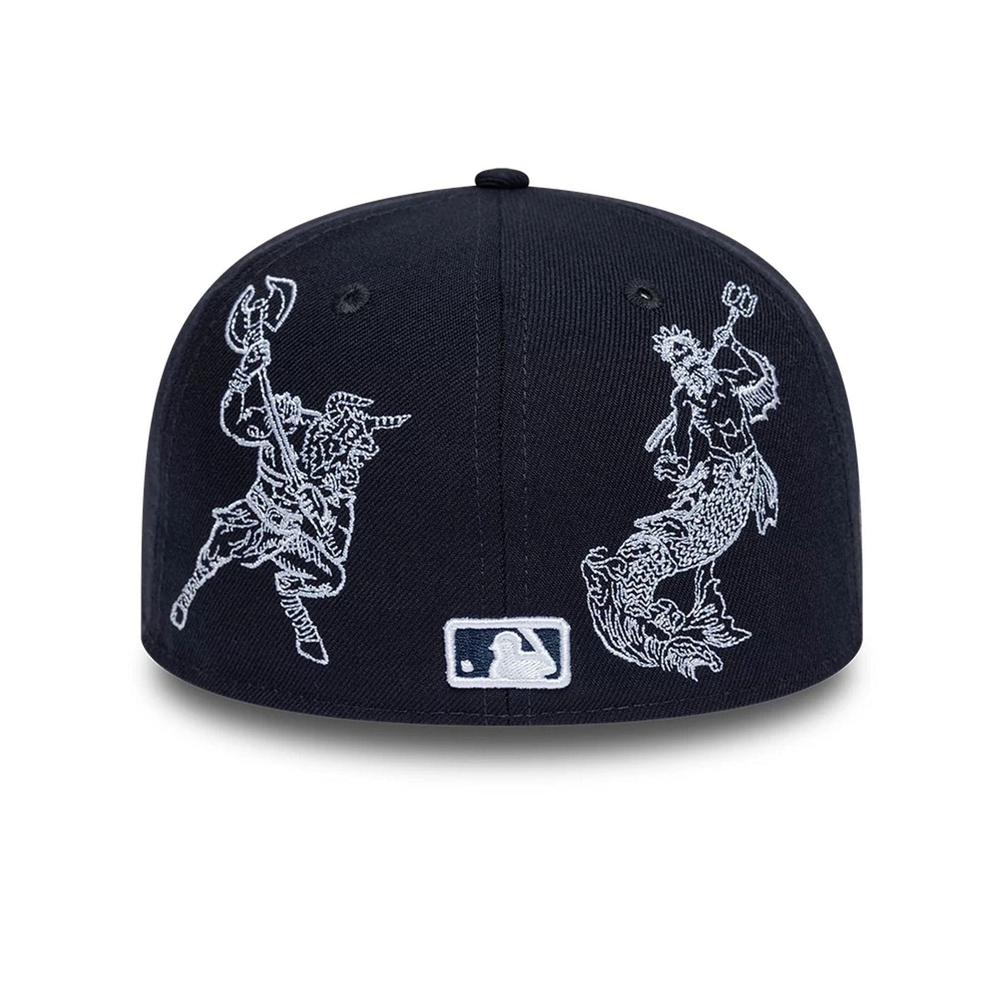 Pictured is this MLB Mythical New York Yankees 59FIFTY Fitted cap in navy. 7