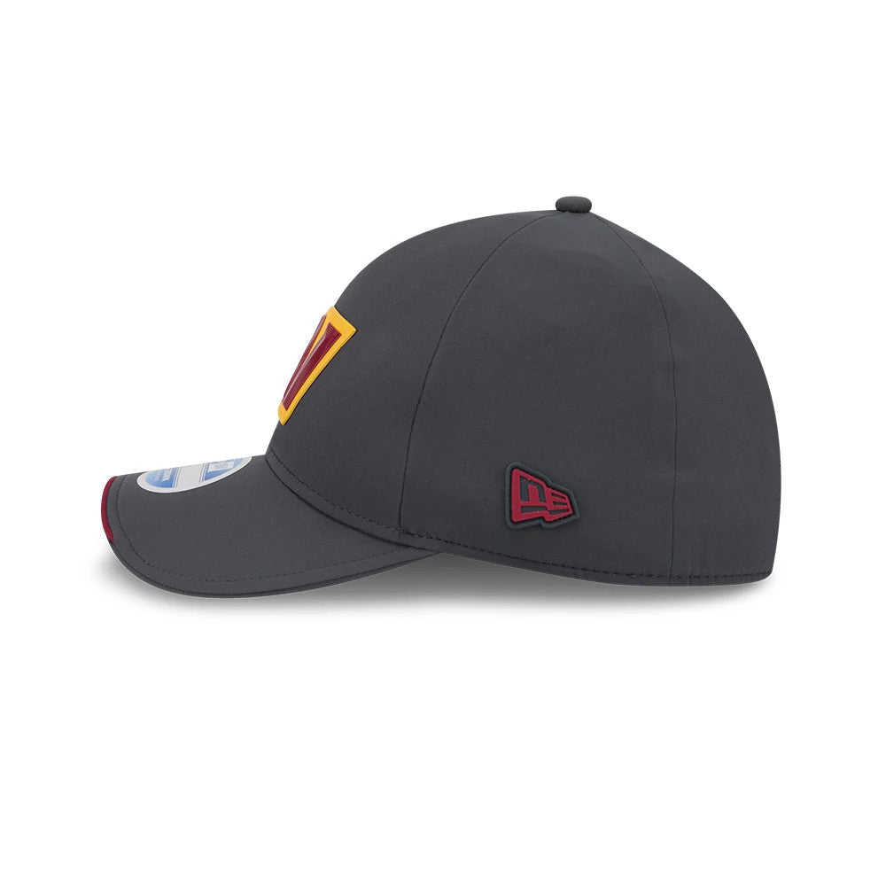 Pictured is this NFL Sideline 2026 Washington Commanders 39THIRTY M-Crown Stretch Fit cap in charcoal. 4