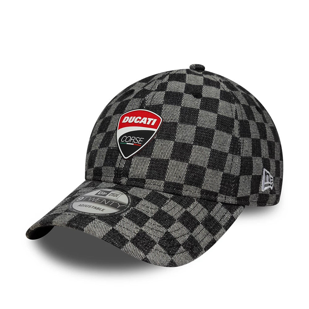 Pictured is this Ducati Motor All Over Print 9TWENTY cap in black. 1
