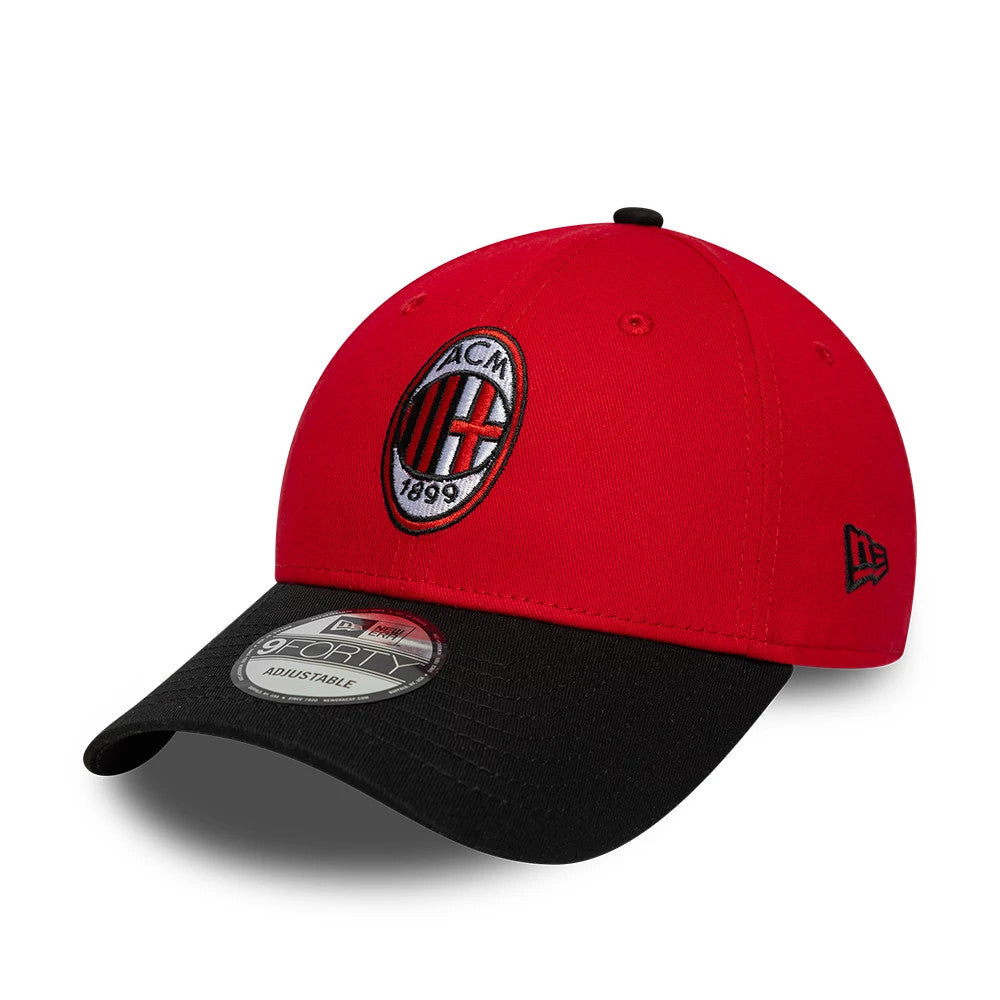 Pictured is this AC Milan Contrast 9FORTY cap in red & black. 1