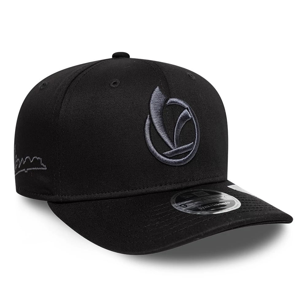 Pictured is this Vespa 9SEVENTY Stretch Snap cap in black. 3