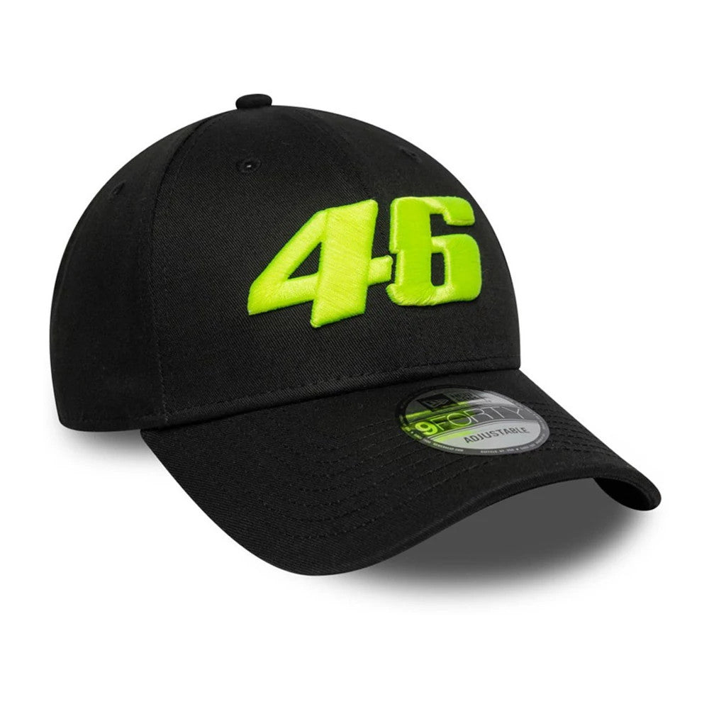 Pictured is this VR46 Logo 9FORTY cap in black. 3