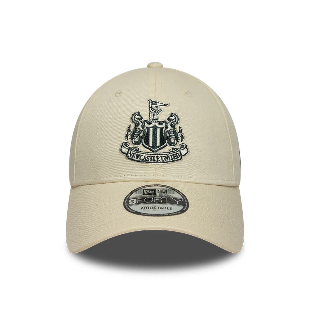 Pictured is this Newcastle United FC 9FORTY cap in cream. 2