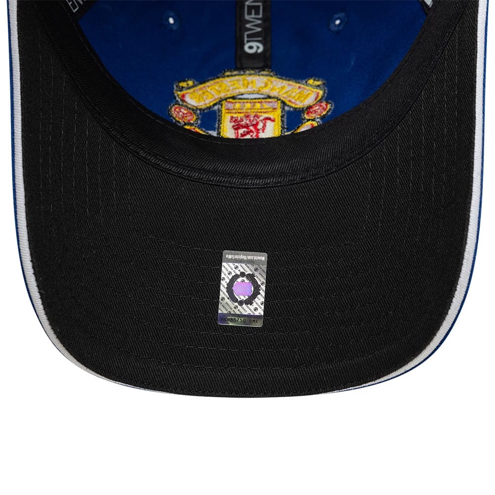 Pictured is this Manchester United FC 96 9TWENTY cap in blue. 2