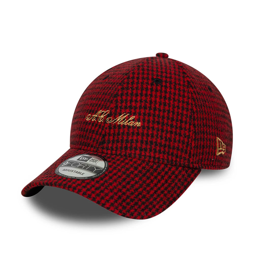 Pictured is this AC Milan Houndstooth 9FORTY cap in red. 1