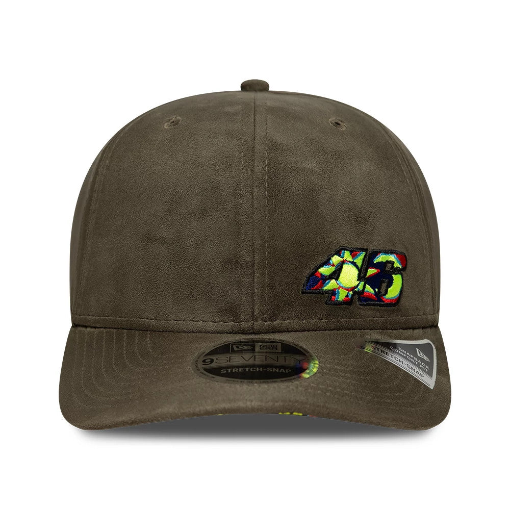 Pictured is this VR46 Flawless 9SEVENTY Stretch Snap cap in green. 3