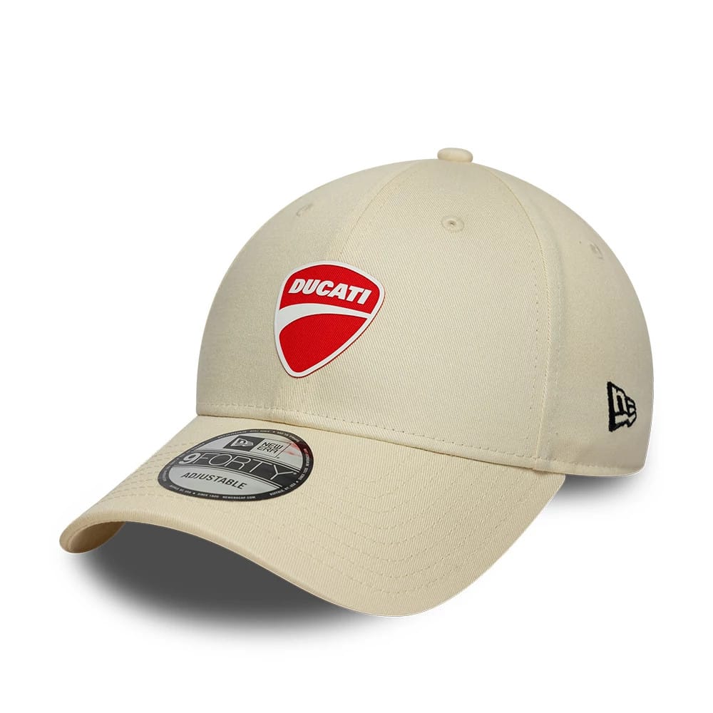 Pictured is this Ducati Motor Core 9FORTY cap in cream. 1