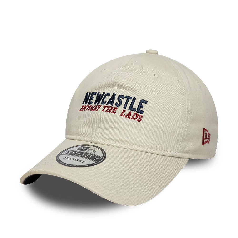 Pictured is this Newcastle United FC Howay The Lads 9TWENTY cap in cream. 4