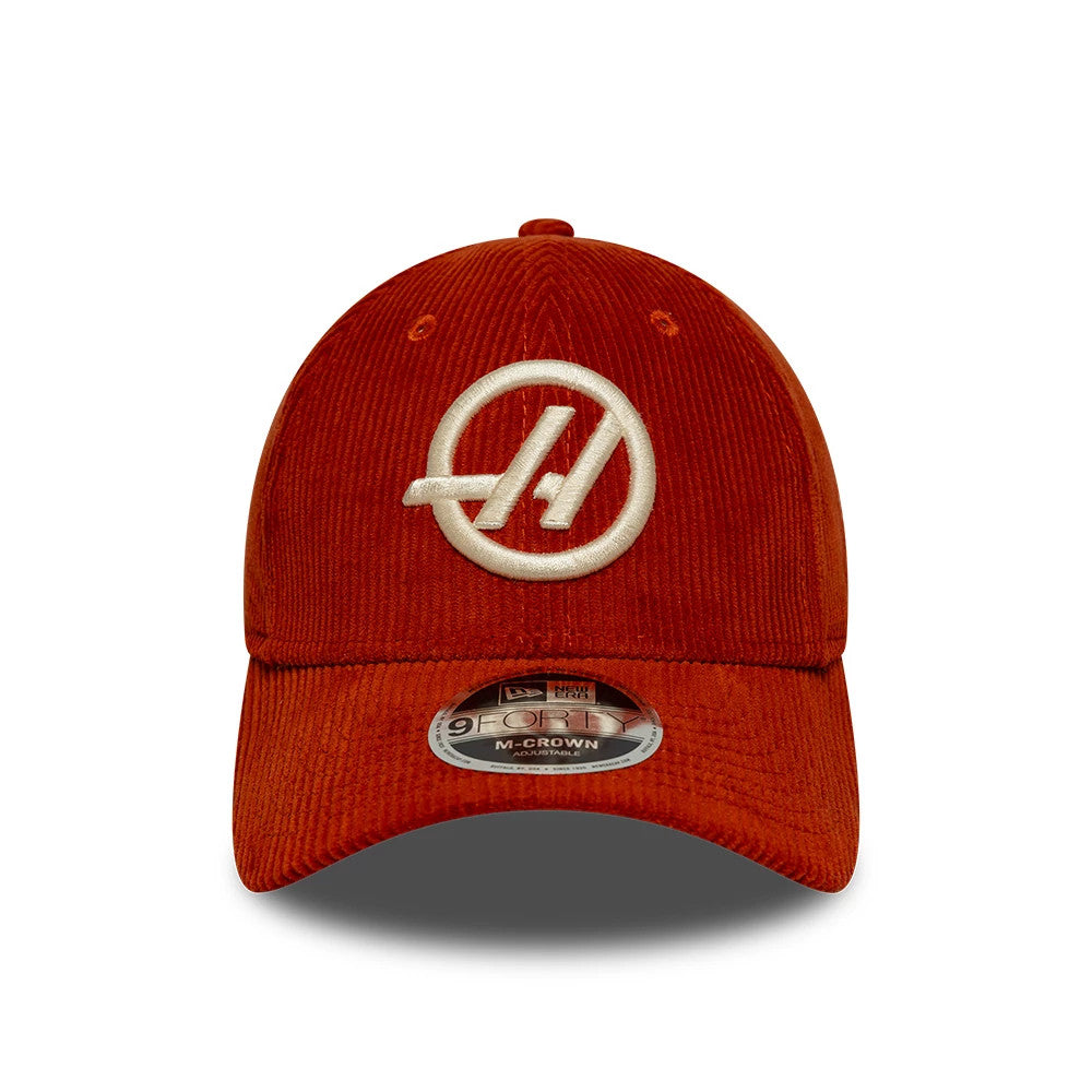 Pictured is this TGR Haas F1 Team Cord 9FORTY M-Crown cap in red. 2