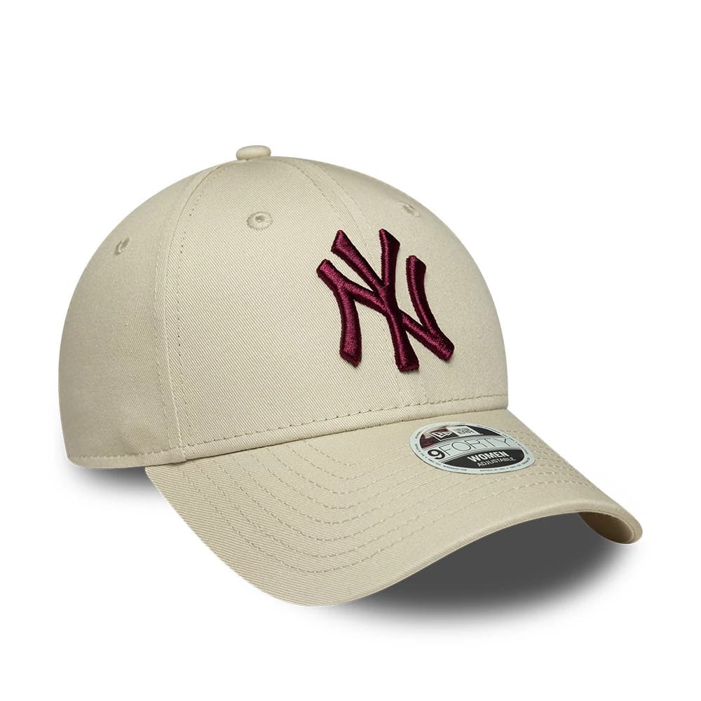 Pictured is this Womens MLB League Essential New York Yankees 9FORTY cap in cream. 3