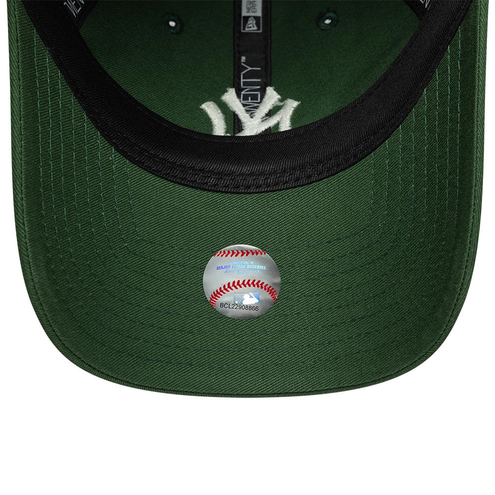 Pictured is this Womens MLB League Essential New York Yankees 9TWENTY cap in dark green. 5