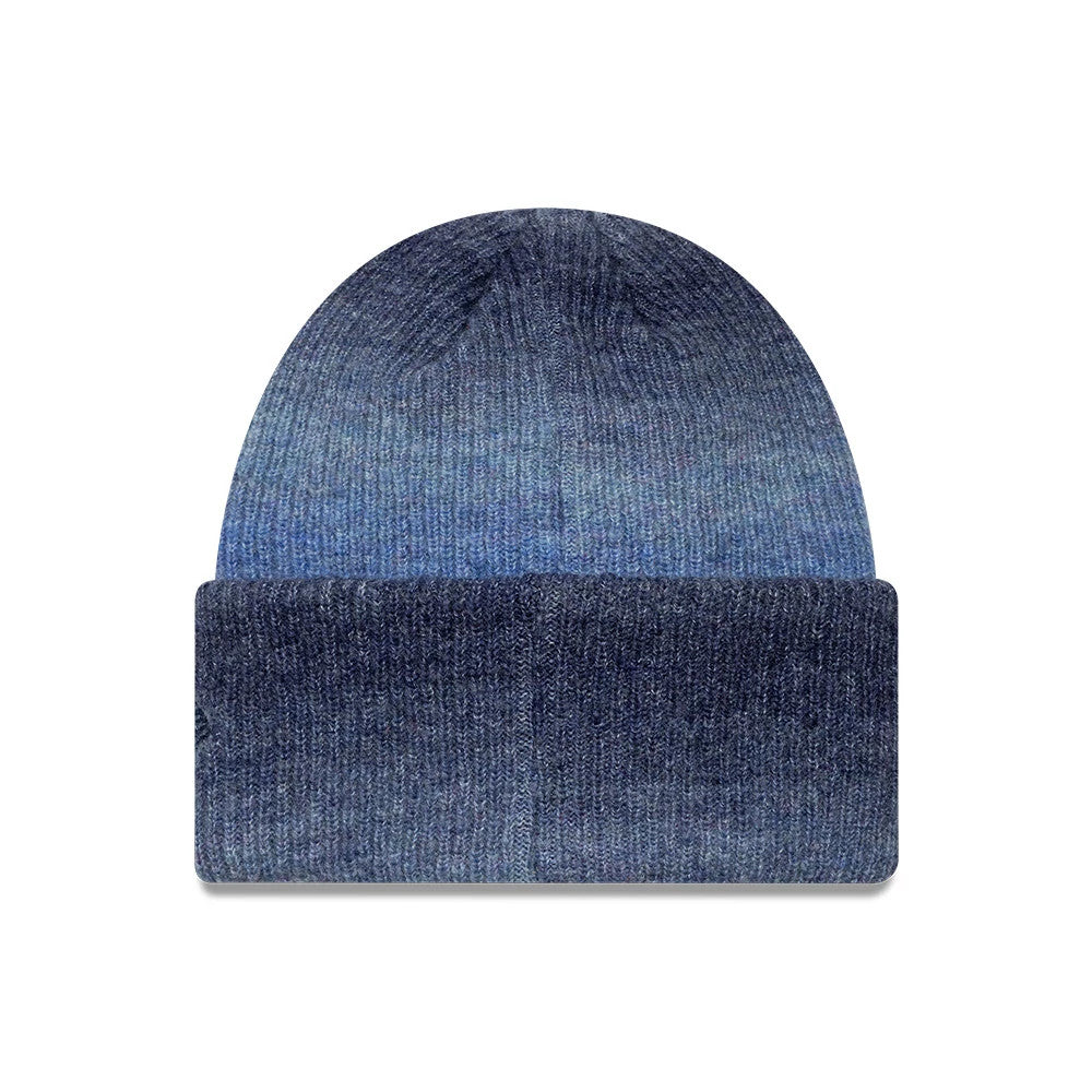 Pictured is this Womens MLB Ombre New York Yankees Cuff Knit Beanie hat in navy. 2
