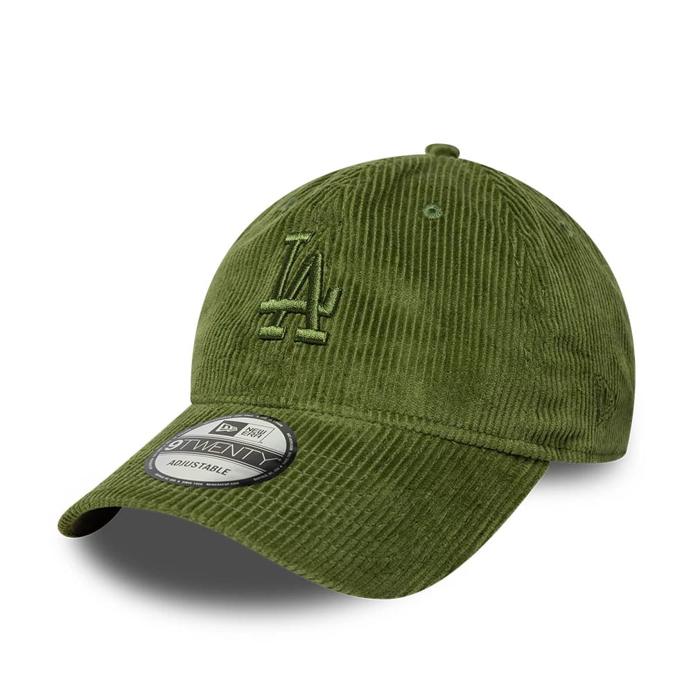 Pictured is this MLB Cord LA Dodgers 9TWENTY cap in green. 1