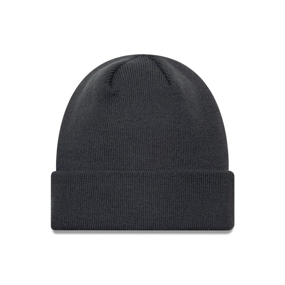 Pictured is this MLB League Essential New York Yankees Cuff Knit Beanie hat in grey. 2