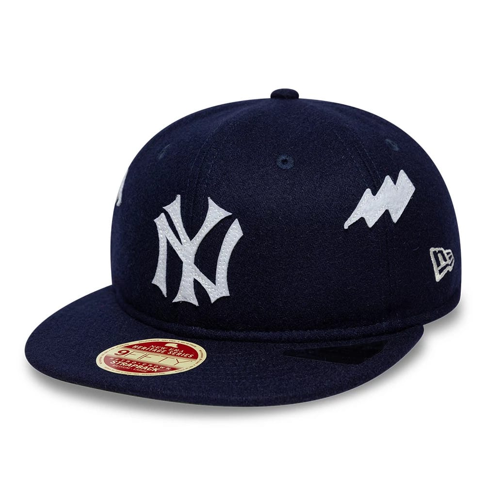 Pictured is this MLB Heritage New York Yankees Retro Crown 9FIFTY cap in navy. 1