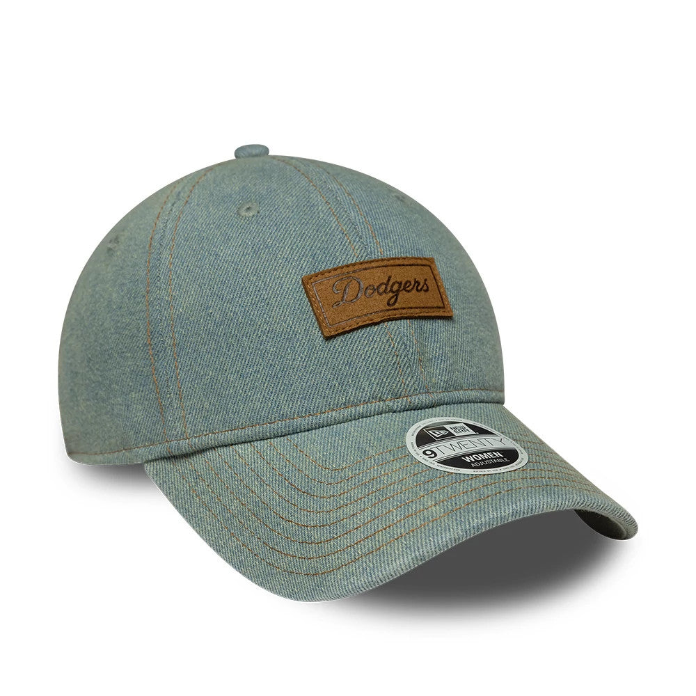 Pictured is this Womens MLB Denim LA Dodgers 9TWENTY cap in pastel blue. 3