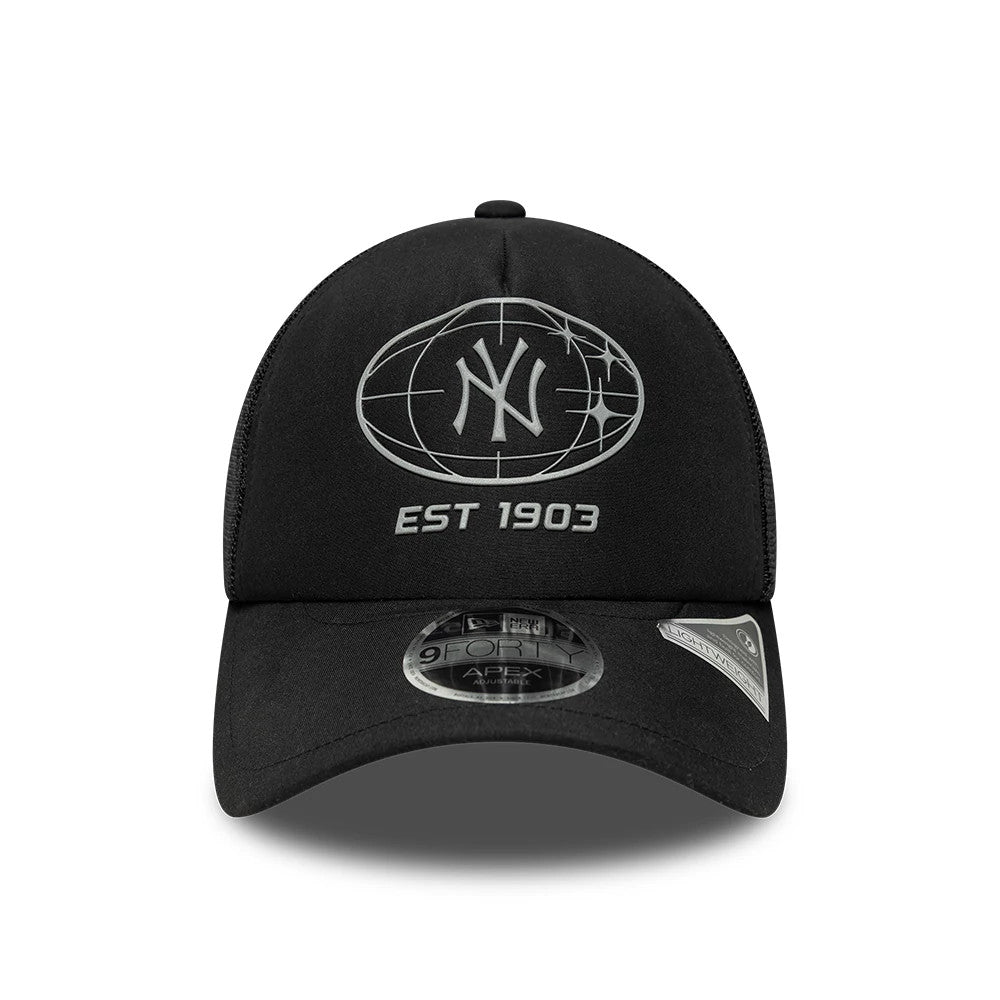 Pictured is this MLB Graphic New York Yankees 9FORTY Apex cap in black. 2