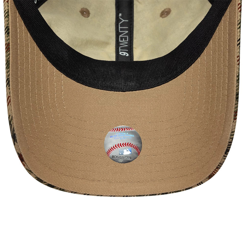 Pictured is this MLB Check New York Yankees 9TWENTY cap in beige. 5