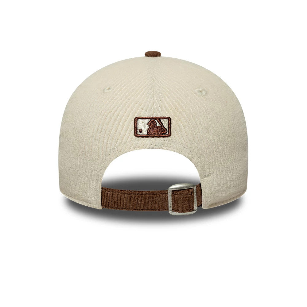 Pictured is this MLB Cord New York Yankees 9FORTY M-Crown cap in cream & brown. 4