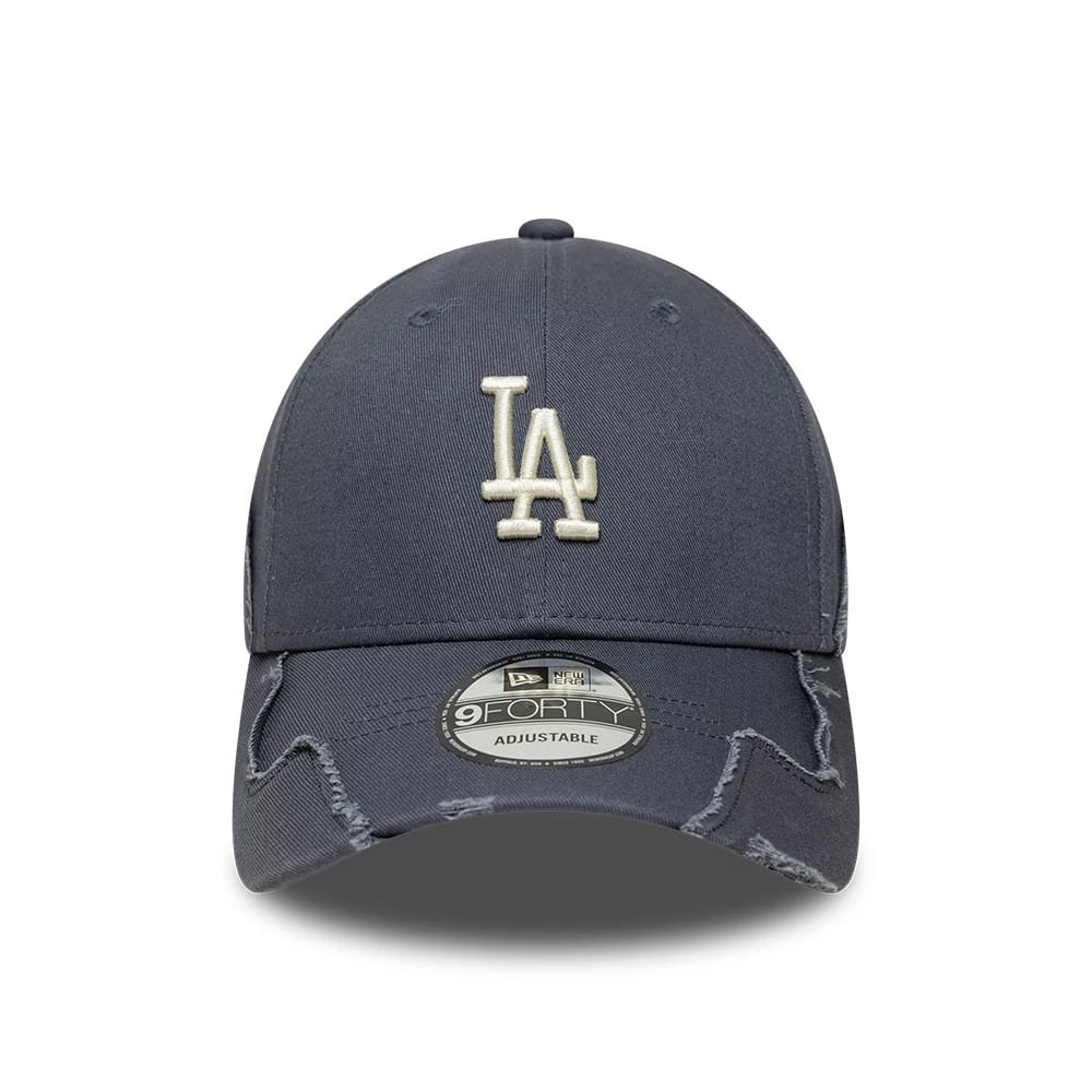 Pictured is this MLB Stitched LA Dodgers 9FORTY cap in grey. 2