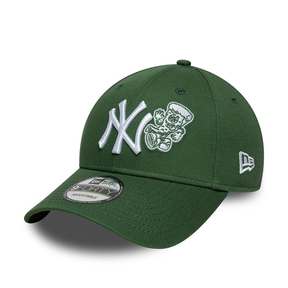 Pictured is this MLB Food Icon New York Yankees 9FORTY cap in dark green. 1