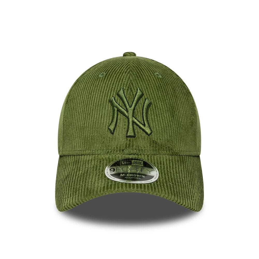 Pictured is this MLB Cord New York Yankees 9FORTY M-Crown cap in green. 2