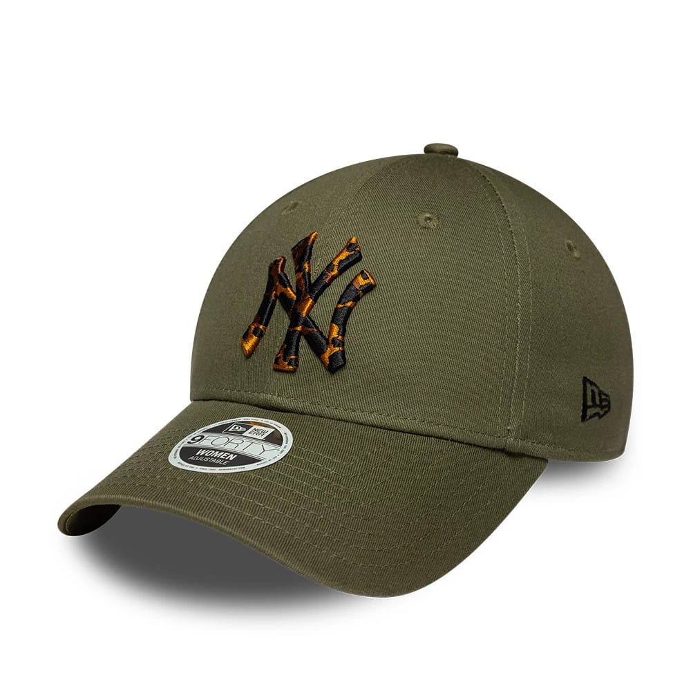 Pictured is this Womens MLB Tortoise Infill New York Yankees 9FORTY cap in green. 1