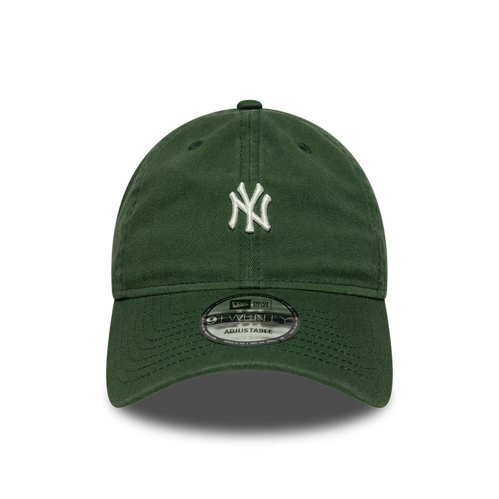 Pictured is this MLB Mini Logo New York Yankees 9TWENTY cap in dark green. 2
