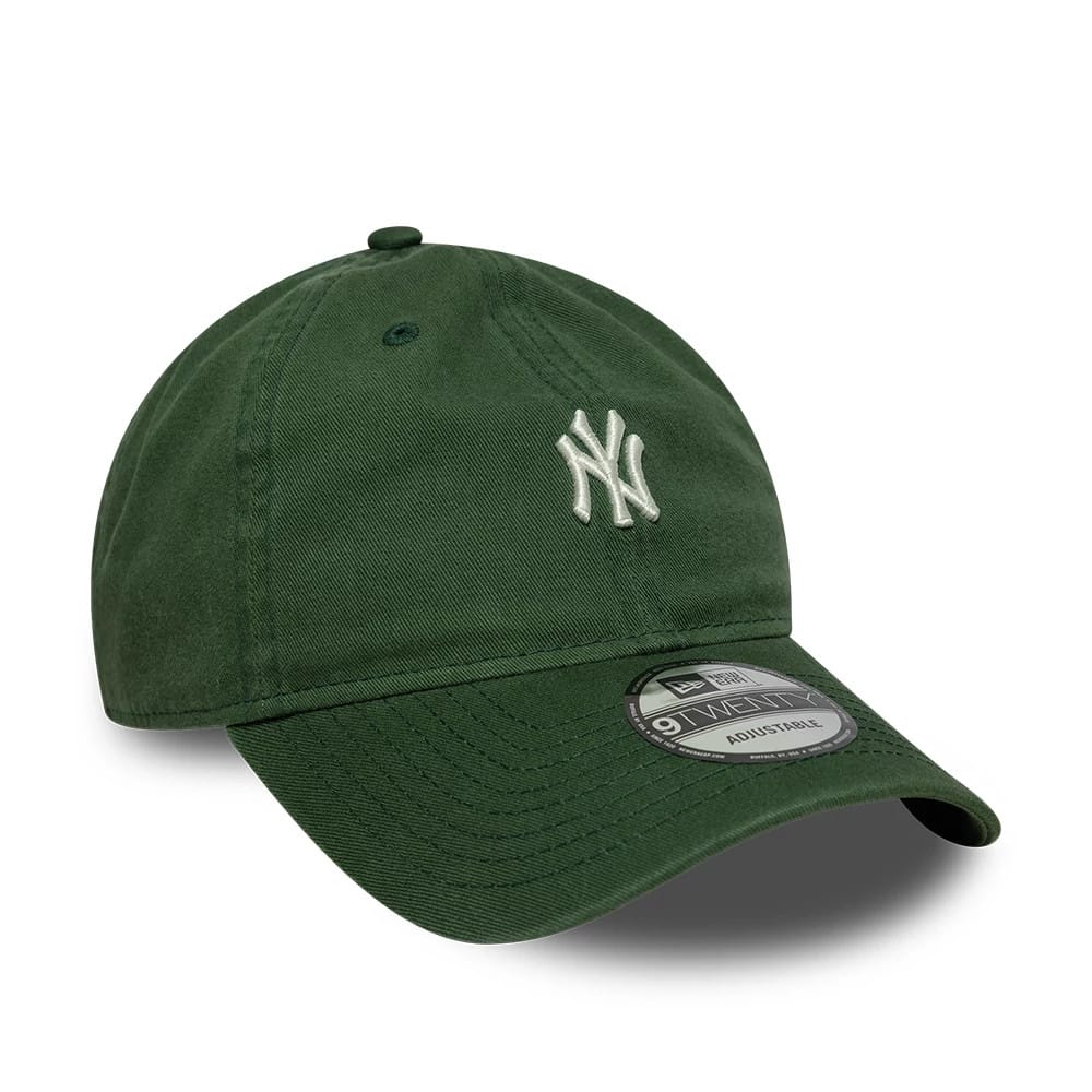 Pictured is this MLB Mini Logo New York Yankees 9TWENTY cap in dark green. 3