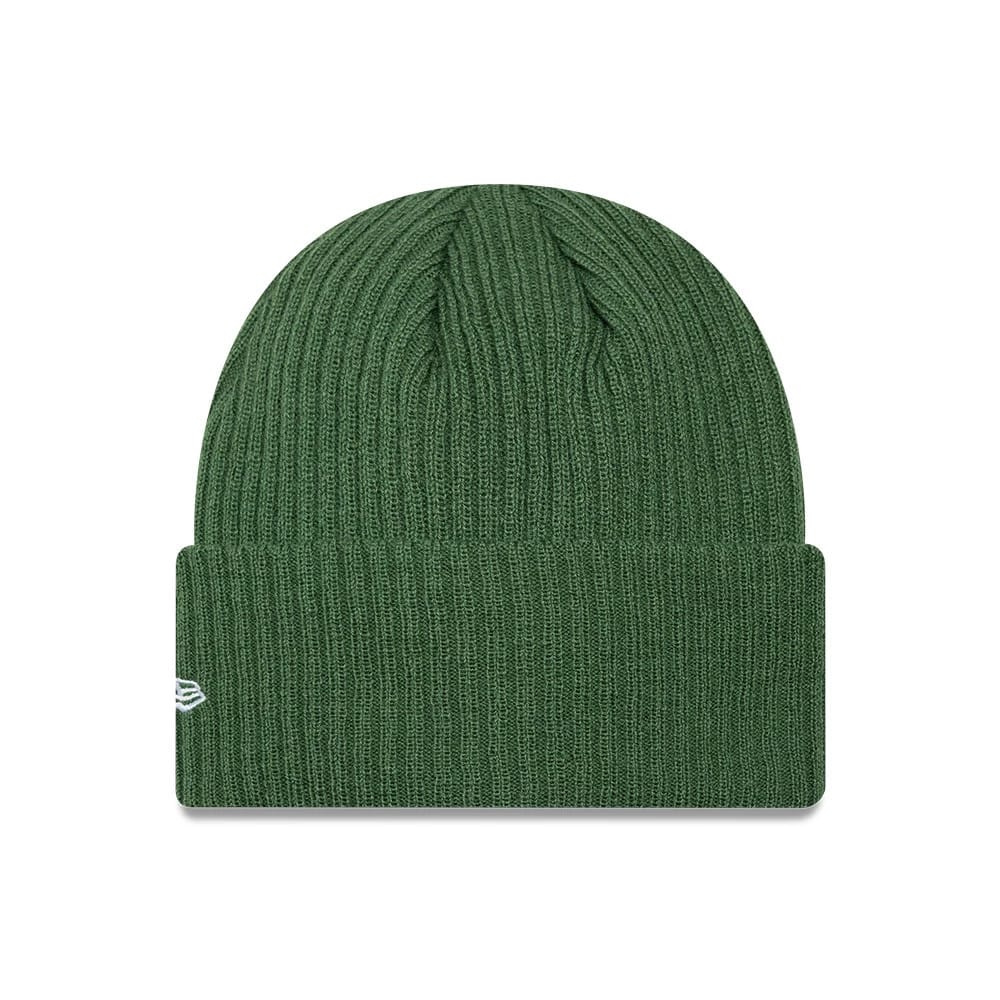 Pictured is this MLB Wide New York Yankees Cuff Knit Beanie hat in dark green. 2