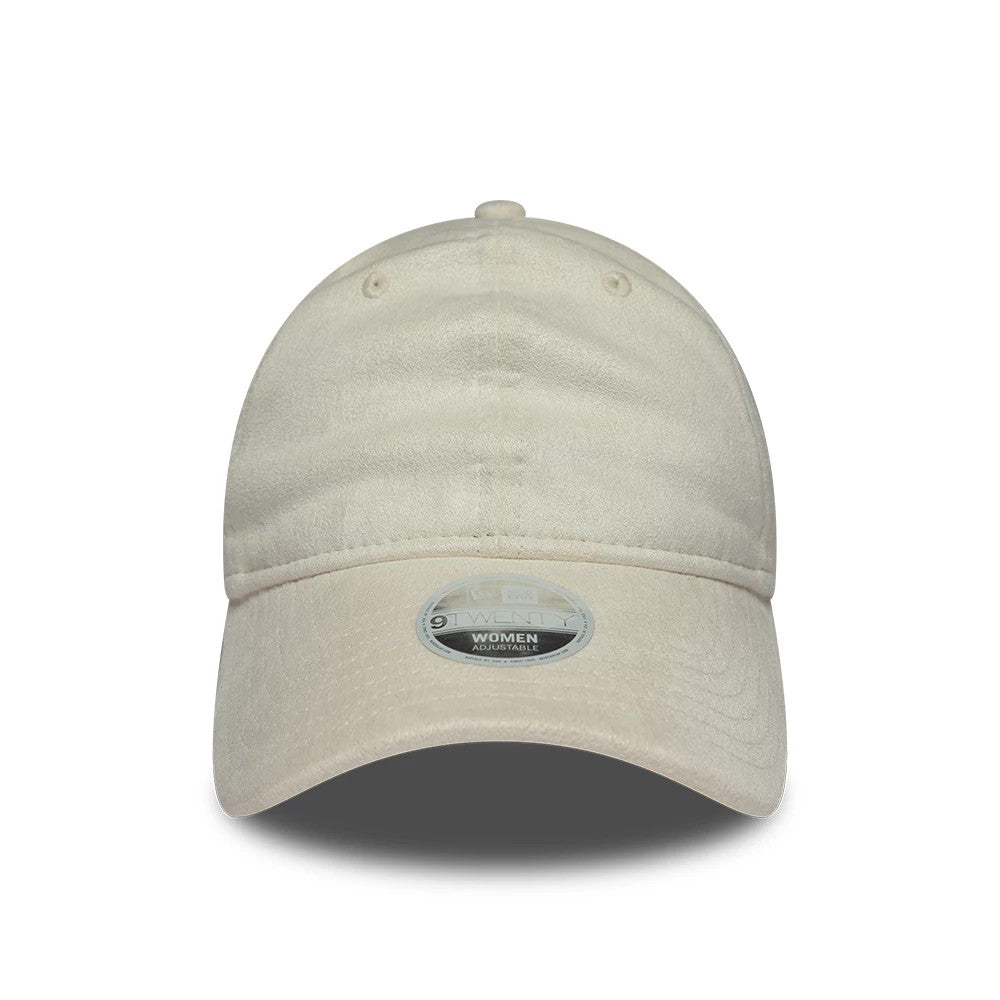 Pictured is this Womens New Era Textured 9TWENTY cap in cream. 2
