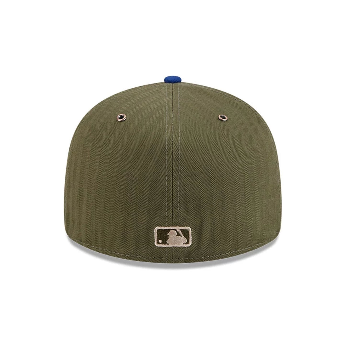 Pictured is this MLB American Herringbone New York Mets 59FIFTY Fitted cap in Green. 7
