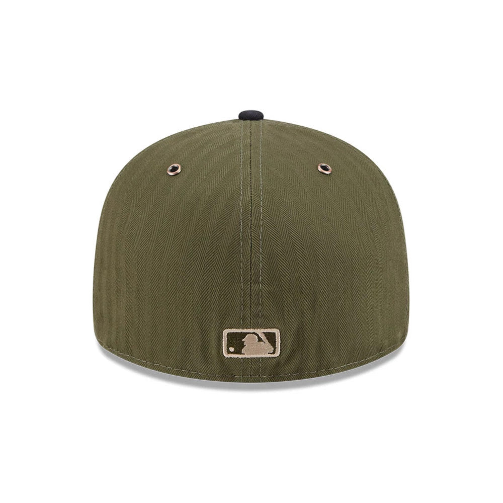 Pictured is this MLB American Herringbone Boston Red Sox 59FIFTY Fitted cap in green. 7