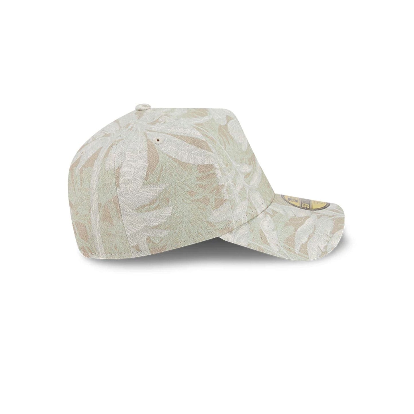 Pictured is this New Era Leafy Palm 59FORTY A-Frame Fitted cap in light beige. 7