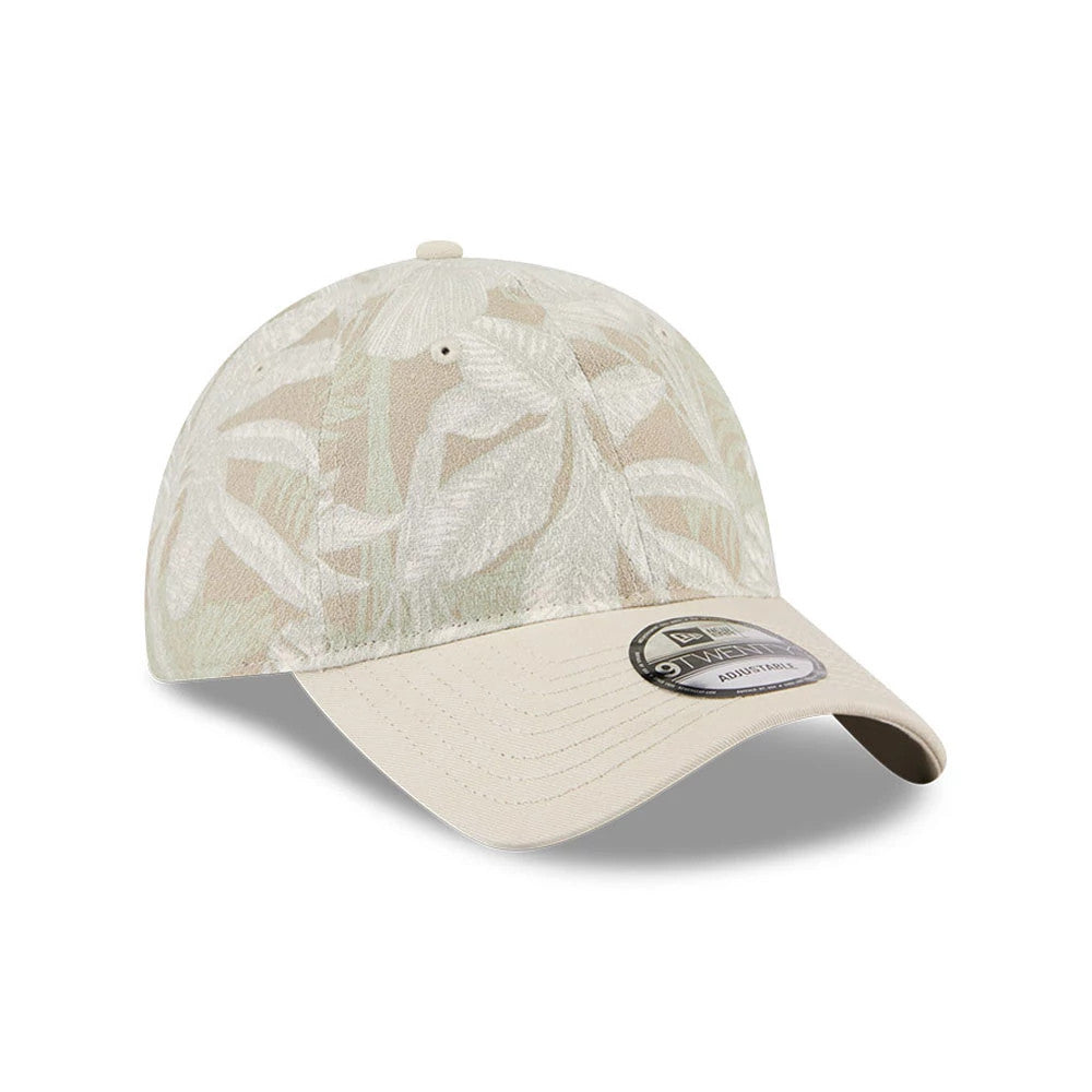 Pictured is this New Era Leafy Palm 9TWENTY Adjustable cap in light beige. 4