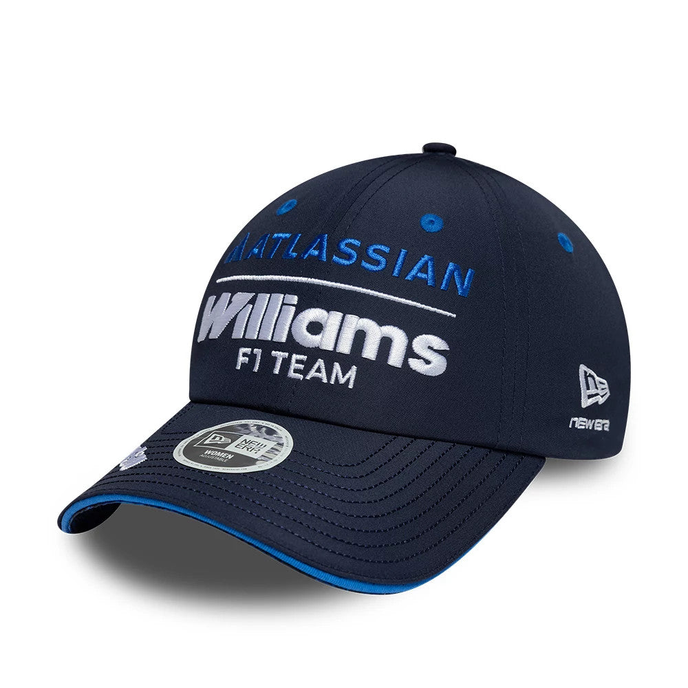 Pictured is this Womens Atlassian Williams F1 Team Team Open Back cap in navy. 4