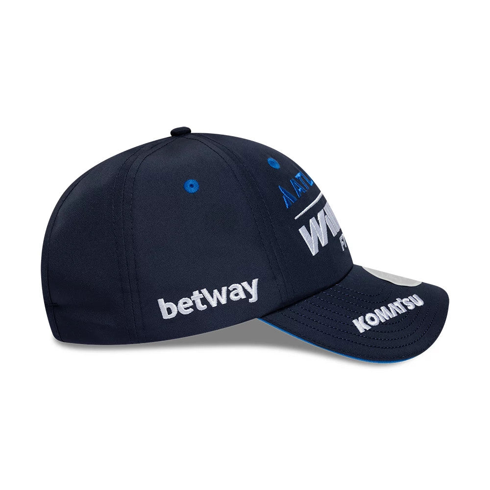 Pictured is this Womens Atlassian Williams F1 Team Team Open Back cap in navy. 6