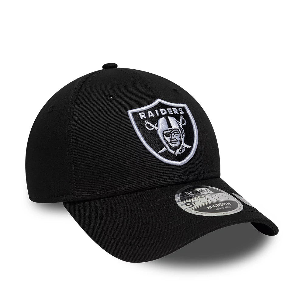 Pictured is this NFL Las Vegas Raiders 9FORTY M-Crown cap in black. 3