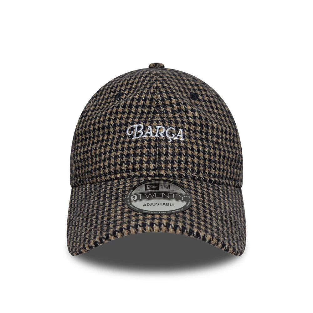 Pictured is this FC Barcelona Herringbone 9TWENTY cap in open brown. 3