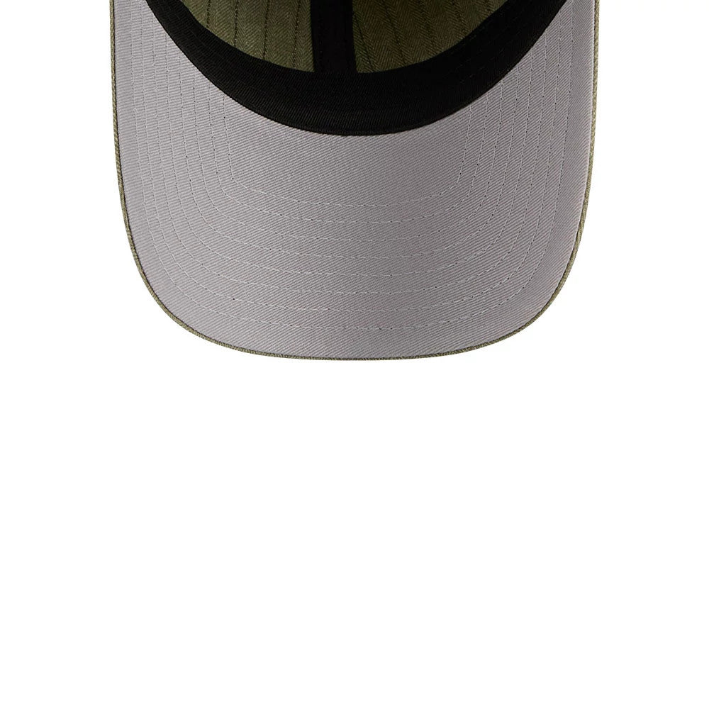 Pictured is this New Era Herringbone Pinstripe Casual Classic cap in green. 2