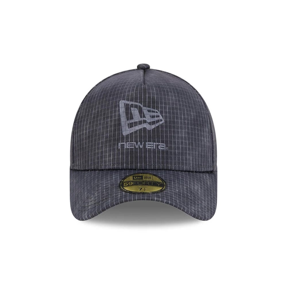 Pictured is this New Era Check 59FORTY A-Frame Fitted cap in dark grey. 3